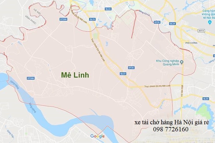 Dịch vụ Xe tải chở hàng tại huyện Mê Linh – Hà Nội